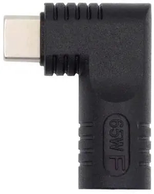 JAENFONG DC Jack 5.5x2.5mm Input to USB-C Adapter Type-C Connector Angled 90 Degree Power Plug Charge Adapter for Laptop Phone 65W JAENFONG DC Jack 5.5x2.5mm Input to USB-C Adapter Type-C Connector Angled 90 Degree Power Plug Charge Adapter for Laptop Phone 65W