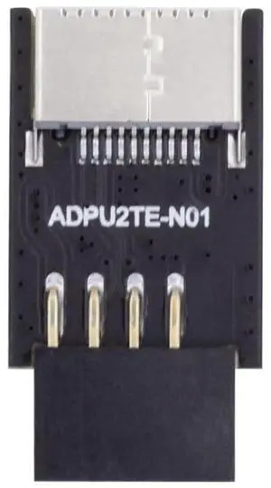 JAENFONG USB 2.0 9Pin 10Pin Mainboard Header Male to USB 3.1 Front Panel Socket Key-A Type-E Extension Adapter