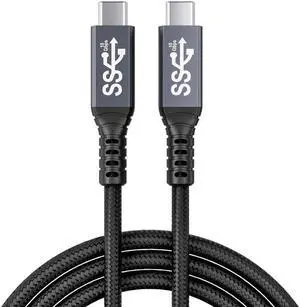 usb c 3.1 cable,usb c 10gbps type c data transfer cable 4K Video Output 100W Power Delivery Compatible with Thunderbolt 3 Tpye C CordMatebook, Chromebook and More Type-C Devices/Laptops/Hub,6.6FT2m
