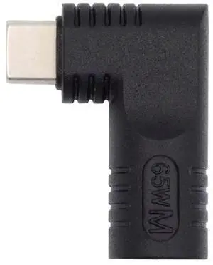 JAENFONG DC Jack 4.5x3.0mm Input to USB-C Adapter Type-C Connector Angled 90 Degree Power Plug Charge Adapter for Laptop Phone 65W JAENFONG DC Jack 4.5x3.0mm Input to USB-C Adapter Type-C Connector Angled 90 Degree Power Plug Charge Adapter for Laptop Phone 65W