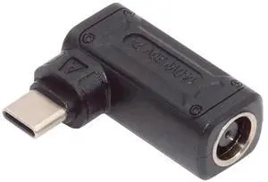 JAENFONG 90 Degree Angled DC Jack 7.9x5.4mm Input to USB-C Type-C 140W 100W Power Plug Charge Adapter for Laptop Phone JAENFONG 90 Degree Angled DC Jack 7.9x5.4mm Input to USB-C Type-C 140W 100W Power Plug Charge Adapter for Laptop Phone