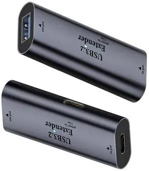 JAENFONG 5Gbps USB 3.0 Active Repeater Extender Type-C Female Host to Type-A Female Signal Amplifier Adapter with Chipset for Camera Printer Computer