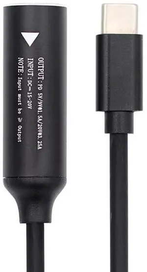 JAENFONG USB-C Type-C to DC Input Power Cable Plug Charge Cord for Laptop Phone PD9V 15V 20V (DC Jack 3.5x1.35mm) JAENFONG USB-C Type-C to DC Input Power Cable Plug Charge Cord for Laptop Phone PD9V 15V 20V (DC Jack 3.5x1.35mm)