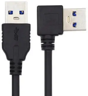 JAENFONG USB 3.0 Angled Type-A Male to Straight 3.0 Type-A Male 5Gbps Data Cable Right Angled 90 Degree 40cm JAENFONG USB 3.0 Angled Type-A Male to Straight 3.0 Type-A Male 5Gbps Data Cable Right Angled 90 Degree 40cm