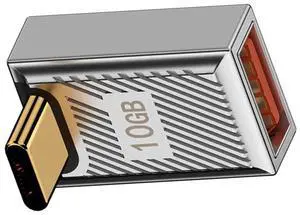JAENFONG USB 3.1 Type C Male to USB 3.0 A Female Adapter 10Gbps Mecha Cyberpunk Styles USB-C OTG Data Converter Up Down Angled Alloy Shell JAENFONG USB 3.1 Type C Male to USB 3.0 A Female Adapter 10Gbps Mecha Cyberpunk Styles USB-C OTG Data Converter Up Down Angled Alloy Shell