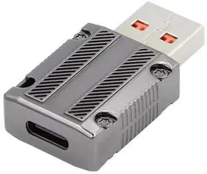 JAENFONG USB-C Type C USB 3.1 Female to USB 3.0 A Male 10Gbps Data 120W Power Alloy Shell Adapter for Laptop Tablet Mobile Phone JAENFONG USB-C Type C USB 3.1 Female to USB 3.0 A Male 10Gbps Data 120W Power Alloy Shell Adapter for Laptop Tablet Mobile Phone