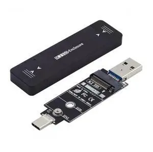 JAENFONG Type-C USB3.0 to Combo NVME M-Key M.2 NGFF SATA SSD PCBA Case 2230/2242mm Adapter RTL9210B Chipset JAENFONG Type-C USB3.0 to Combo NVME M-Key M.2 NGFF SATA SSD PCBA Case 2230/2242mm Adapter RTL9210B Chipset