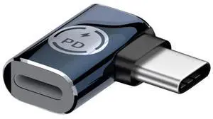 JAENFONG Type C USB-C Male to 8P Female Fast Charging 27W Power 480Mbps Data Adapter Left Right Angled Compatible with iPhone 15 & Android & Tablet JAENFONG Type C USB-C Male to 8P Female Fast Charging 27W Power 480Mbps Data Adapter Left Right Angled Compatible with iPhone 15 & Android & Tablet