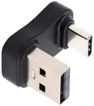 JAENFONG USB 3.1 Type C Male to USB3.0 A Type Male 10Gbps Data Down Opposite U Shape Back Angled Charge Adapter 90 Degree for Laptop Phone JAENFONG USB 3.1 Type C Male to USB3.0 A Type Male 10Gbps Data Down Opposite U Shape Back Angled Charge Adapter 90 Degree for Laptop Phone