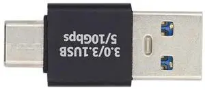JAENFONG USB 3.1 Type C Male to USB3.0 Type A Male Data 10Gbps Charge Adapter for Laptop Phone JAENFONG USB 3.1 Type C Male to USB3.0 Type A Male Data 10Gbps Charge Adapter for Laptop Phone