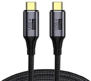 JAENFONG USB4 Cable 40Gbps with 100W Charging and 8K@60Hz 5K@60Hz USB4.0 Compatible with Thunderbolt3/4 (0.5) JAENFONG USB4 Cable 40Gbps with 100W Charging and 8K@60Hz 5K@60Hz USB4.0 Compatible with Thunderbolt3/4 (0.5)