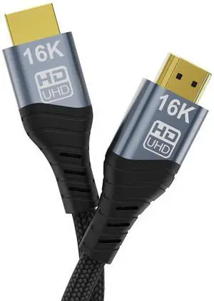 JAENFONG V 16K HDMI Cable, 96Gbps Ultra High Speed HDMI2.2 Cable 16K@30Hz 10K120Hz 8K@60Hz 4K@240Hz Cord, HDCP 2.3 & HDR10 eARC for Compatible with PS5/Xbox/Roku TV/Gaming PC/Blu-ra (HDMI2.2 16K 0.5M) JAENFONG V 16K HDMI Cable, 96Gbps Ultra High Speed HDMI2.2 Cable 16K@30Hz 10K120Hz 8K@60Hz 4K@240Hz Cord, HDCP 2.3 & HDR10 eARC for Compatible with PS5/Xbox/Roku TV/Gaming PC/Blu-ra (HDMI2.2 16K 0.5M)