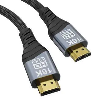 JAENFONG 16K HDMI Cable, 96Gbps Ultra High Speed HDMI2.2 Cable 16K@30Hz 10K120Hz 8K@60Hz 4K@240Hz Cord, HDCP 2.3 & HDR10 eARC for Compatible with PS5/Xbox/Roku TV/Gaming PC/Blu-ra (HDMI2.2 16K 1M) JAENFONG 16K HDMI Cable, 96Gbps Ultra High Speed HDMI2.2 Cable 16K@30Hz 10K120Hz 8K@60Hz 4K@240Hz Cord, HDCP 2.3 & HDR10 eARC for Compatible with PS5/Xbox/Roku TV/Gaming PC/Blu-ra (HDMI2.2 16K 1M)