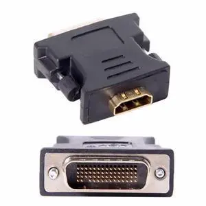 JAENFONG LFH DMS-59pin Male to HDMI 1.4 19Pin Female Extension Adapter for PC Graphics Card Black