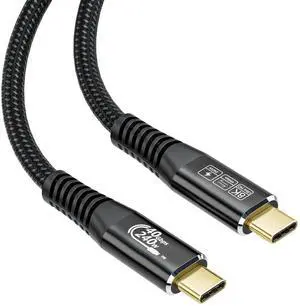 JAENFONG USB c Video Cable, 3.3 ft - 240W Charging, 40Gbps Data & Video Transfer, Supports 8K Resolution, Compatible with Thunderbolt 4/3 MacBook Pro, Docking Stations, USB 4 & 3.2 Gen 2 Devices JAENFONG USB c Video Cable, 3.3 ft - 240W Charging, 40Gbps Data & Video Transfer, Supports 8K Resolution, Compatible with Thunderbolt 4/3 MacBook Pro, Docking Stations, USB 4 & 3.2 Gen 2 Devices