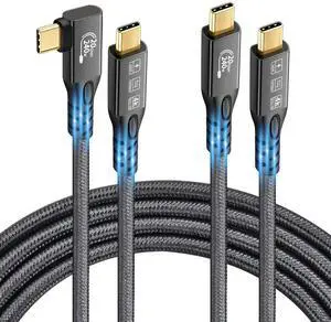 JAENFONG 2 x USB C 3.2 Gen2x2 20Gbps, Type C 4K@60Hz UHD Video 5A/240W PD3.1 Fast Charge Cord with E-Marker Compatible with Thunderbolt 3/4 for MacBook Pro (2, USB3.2 20G 240W 0.5M 2PCS) JAENFONG 2 x USB C 3.2 Gen2x2 20Gbps, Type C 4K@60Hz UHD Video 5A/240W PD3.1 Fast Charge Cord with E-Marker Compatible with Thunderbolt 3/4 for MacBook Pro (2, USB3.2 20G 240W 0.5M 2PCS)