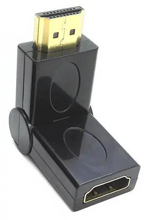 JAENFONG Rotating and Swivel Twist HDMI Type A Male to Type A Female 360 Degree Rotation Angle Extension Adapter Convertor (90-270 Degree) JAENFONG Rotating and Swivel Twist HDMI Type A Male to Type A Female 360 Degree Rotation Angle Extension Adapter Convertor (90-270 Degree)