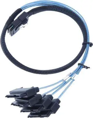 JAENFONG Mini SAS to SAS Cable SFF-8087 to SFF-8482 Internal Breakout Cable with SATA Power for Raid Controller to HDD 3.3FT JAENFONG Mini SAS to SAS Cable SFF-8087 to SFF-8482 Internal Breakout Cable with SATA Power for Raid Controller to HDD 3.3FT