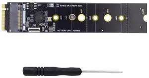 JAENFONG JMB582 SATA NGFF Key B+M SSD to NVME M-Key Motherboard Desktop Adapter Converter Card for SSD 2280 JAENFONG JMB582 SATA NGFF Key B+M SSD to NVME M-Key Motherboard Desktop Adapter Converter Card for SSD 2280