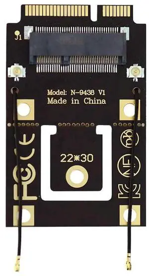 JAENFONG NGFF M.2 Key-A to Mini PCI-E PCI Express Converter Adapter for 9260 8265 7260 AC Card