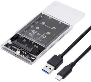 JAENFONG Dual NGFF B+M-Key M.2 SSD Card JOBD Raid0 Span Bridge to USB3.0 Type-C USB-C 2.5inch SATA Combo Enclosure JAENFONG Dual NGFF B+M-Key M.2 SSD Card JOBD Raid0 Span Bridge to USB3.0 Type-C USB-C 2.5inch SATA Combo Enclosure