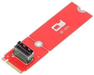 JAENFONG PCI-E 5.0 4.0 M.2 M-Key to MCIO Female Mini Cool Edge IO Host Adapter Conversion Expansion Board for PCIe Nvme SSD 2280 2230 Converter Card