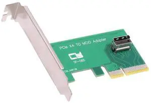 JAENFONG MCIO Mini Cool Edge IO Female to PCI-Express 5.0 4.0 4X Host Adapter for M.2 NVME to U.2 SSD with Low Profile Bracket JAENFONG MCIO Mini Cool Edge IO Female to PCI-Express 5.0 4.0 4X Host Adapter for M.2 NVME to U.2 SSD with Low Profile Bracket