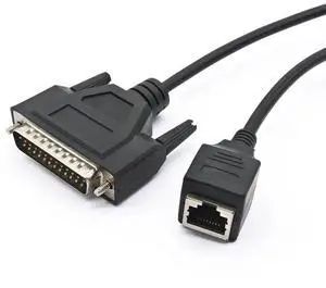 JAENFONG Ilda to Network Cable DB25 Male to RJ45 Female Cable for Laser Light 30CM JAENFONG Ilda to Network Cable DB25 Male to RJ45 Female Cable for Laser Light 30CM
