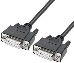 JAENFONG Industrial DB15 Cable,Female to Female 2 row 15 pin Straight Cable 1 Meter JAENFONG Industrial DB15 Cable,Female to Female 2 row 15 pin Straight Cable 1 Meter