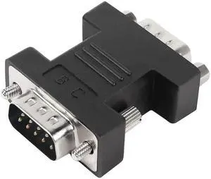 JAENFONG RS232 DB9 Male to DB9 Male Extender Connector Adapter DB 9 Pin Serial Converter, for Serial Communication Interface Devices, Black JAENFONG RS232 DB9 Male to DB9 Male Extender Connector Adapter DB 9 Pin Serial Converter, for Serial Communication Interface Devices, Black