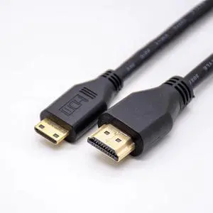 JAENFONG Male HDMI to Mini HDMI Plug Straight Adapter Cable 1Meter JAENFONG Male HDMI to Mini HDMI Plug Straight Adapter Cable 1Meter