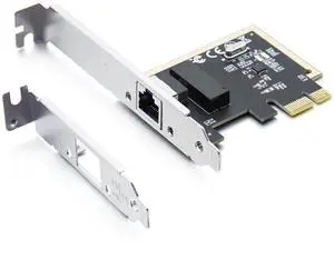 JAENFONG 1Gb PCIe Network Card, auto-Negotiation 10/100/1000Mb/s, Gigabit PCIe NIC with Realtek RTL8111H Chip, Single RJ45 Port, PCIe X1, 1G Ethernet LAN Network Card for Windows/Linux/MAC