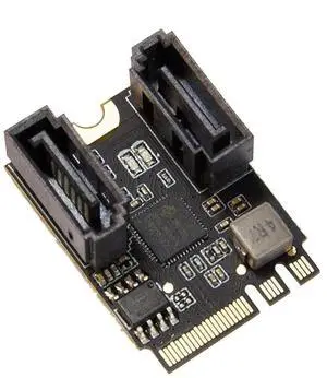 JAENFONG 2 Ports SATA III 6gb/s to M.2 NGFF A Key + E Key A+E Key 22x30 2230 mm JMicron JMB582 JAENFONG 2 Ports SATA III 6gb/s to M.2 NGFF A Key + E Key A+E Key 22x30 2230 mm JMicron JMB582