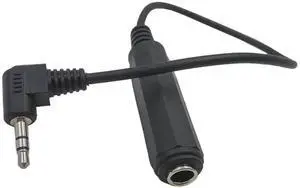 JAENFONG 90 Degree 1/8 to 1/4 Headphone Aux Cable TRS 6.35mm 1/4" Female to Right Angle 3.5mm 1/8" Male Stereo Audio Connectors Cable for Guitar,Keyboard Piano,Laptop,Speaker and Amplifiers(25cm)