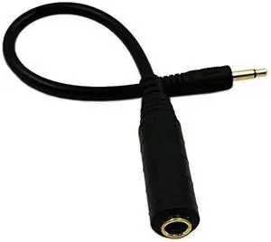 JAENFONG Golden Plated 3.5mm Mono 1/8 inch Audio Male to 6.35mm 1/4 inch Female Jack Converter Cable Cord Adapter (25CM/10Inch) JAENFONG Golden Plated 3.5mm Mono 1/8 inch Audio Male to 6.35mm 1/4 inch Female Jack Converter Cable Cord Adapter (25CM/10Inch)