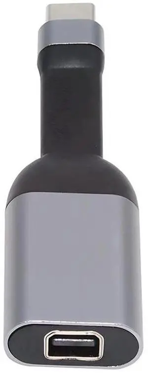 JAENFONG USB-C to Mini DP Adapter 4K 60hz Type-C Source to Mini Displayport Sink HDTV Converter Ultra Slim Flat Cable 1080p for Laptop Tablet Phone