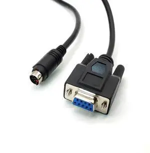 JAENFONG Mini Din 8-Pin Male Straight to DB9 Female Cable 1M
