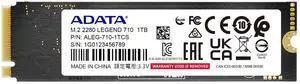 ADATA 512GB Legend 710 PCIe Gen3 x4 M.2 2280 Solid State Drive, up to 2,400/1,800MB/s, 3D NAND Flash, Internal SSD Compatible with Laptop & PC Desktop
