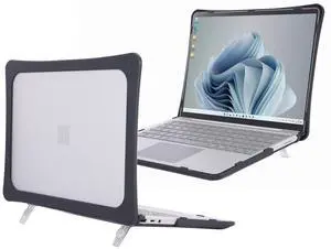 mCover Hybrid Case Compatible ONLY for 2020-2024 12.4" Microsoft Surface Laptop Go 3/2 / 1 (NOT Compatible with Any Other Surface Models) - Black