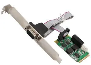 IO Crest SI-MPE15062 Full Size Mini PCIe Card or USB 2.0 1 Port Serial DB9 RS232/422/485 Adapter