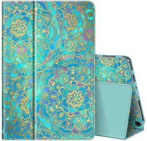 Fintie Folio Case for All-New Amazon Fire HD 10 and 10 Plus Tablet (13th/11th Generation, 2023/2021 Release) - Slim Fit Standing Cover with Auto Sleep/Wake, Shades of Blue