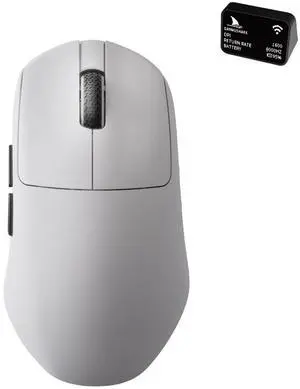Darmoshark N7MAX Wireless Gaming Mouse,Tri-Mode 8K/USB-C/Bluetooth,Up to 30000DPI,PAW3950 Optical Sensor Lightweight 49g,5 programmable Button,Computer Mouse for Laptop,PC,Mac(White)
