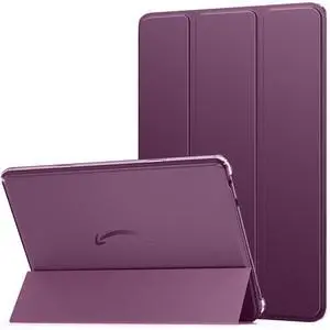 MoKo Case for All-New Amazon Kindle Fire HD 10 Tablet (13th Generation, 2023 Release) 10.1", PU Leather Trifold Stand Cover for Fire Tablet 10 2023, Auto Wake/Sleep, Dark Purple