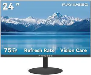 24-inch Flat Gaming Computer Monitor IPS 75Hz FHD(1920×1080P), 99% sRGB,1ms Response Time, 250cd/m²,AMD Freesync, Crosshair & Eye-Care Tech,Low Blue Light,HDMI×2,Supports Wall-Mounted