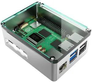 anidees Aluminum Pi case for Raspberry Pi 5 - Silver(AI-PI5-SG)