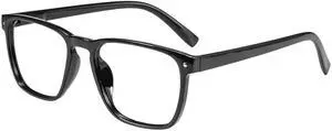 WEMOOTANTS Light Weight Reading Glasses 1.25 for Men Women Black Readers 100 125 150 175 200 225 250 275 300