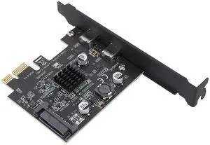 USB 3.2 PCI Express Expansion Card Gen2 10Gbps PCIe Expansion Card, Type C PCI Express (PCIe) Expansion Card USB Card for Desktop PC