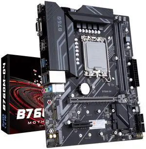 B760M-D4-A Compact High-End LGA 1700 Motherboard Supporting 12th/13th Gen CPUs, Boasting Exceptional Connectivity and Efficient Power Delivery