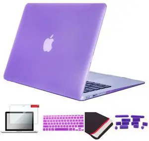 Se7enline Compatible with MacBook Pro 15 inch Case Model A1398 2015/2014/2013/2012 Laptop Hard Shell Protective Case&Sleeve Bag&Keyboard Cover Skin&Screen Protector&Dust Plug,Light Purple