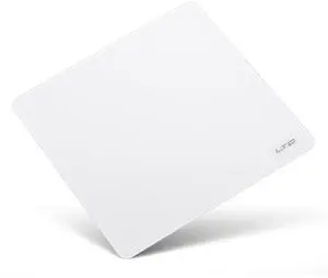 LTC Tempered Glass Gaming Mousepad, Ultra-Smooth Micro-Etched Surface Mouse Pad for Top Control and Speed, Anti-Slip Full Rubber Base, Professional Large Mouse Mat for FPS Gamers, 13X13in